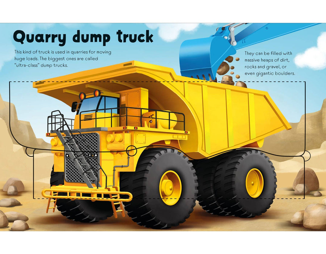 Usborne Great Big Trucks Board Book With Big Flaps