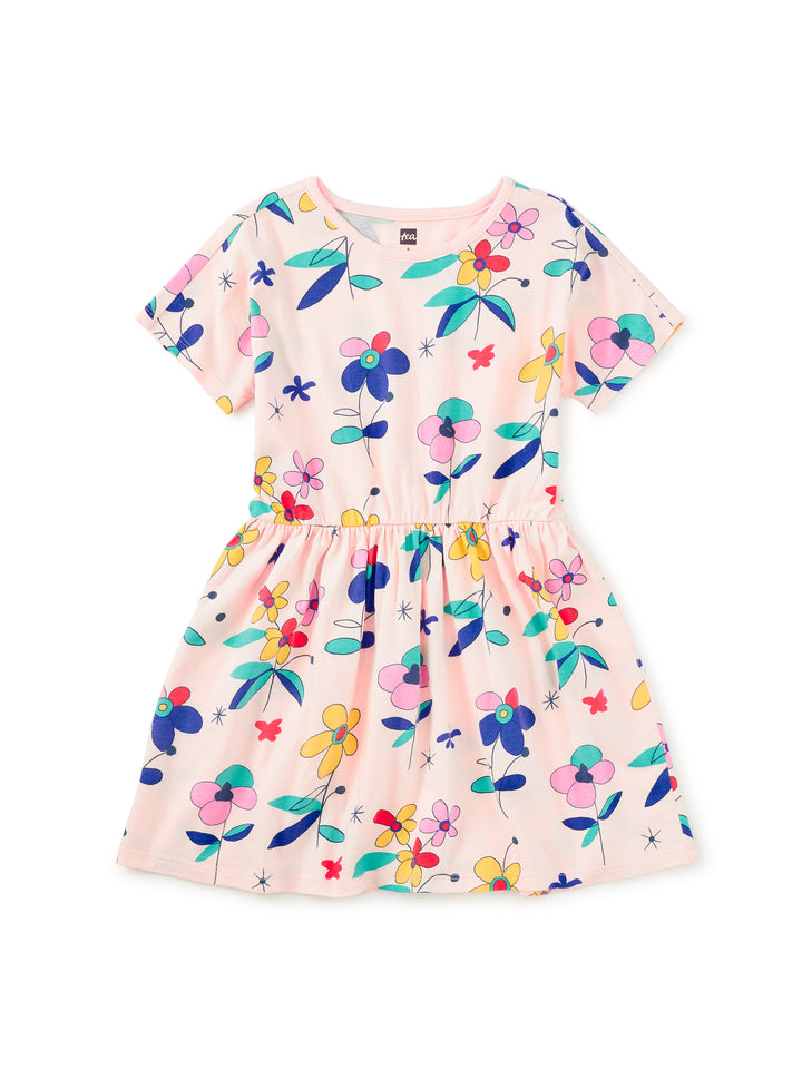 Tea Collection Short Sleeve Twirl Dress - Miro Floral
