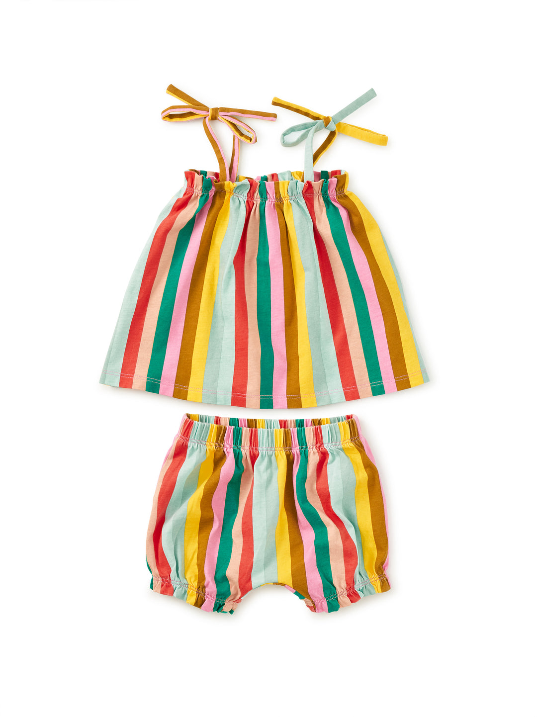 Tea Collection Tie Shoulder Baby Set