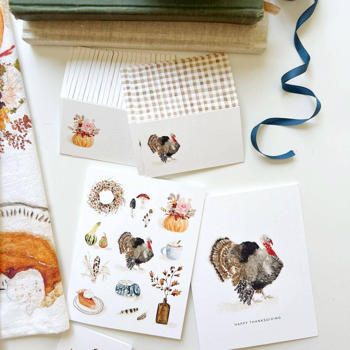 Emily Lex Studio Thanksgiving Turkey Greeting Card