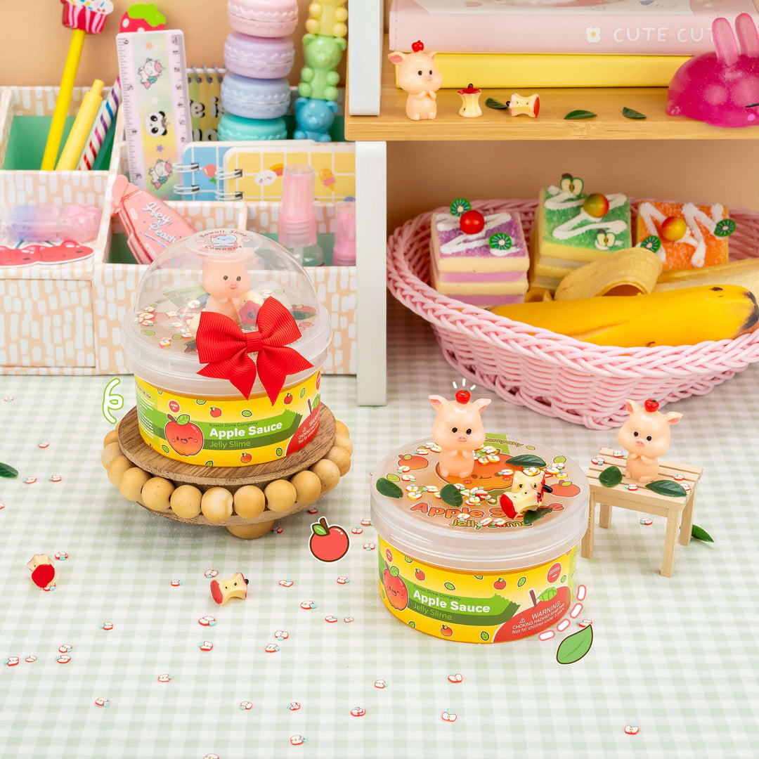 Kawaii Slime Apple Sauce Jelly Slime