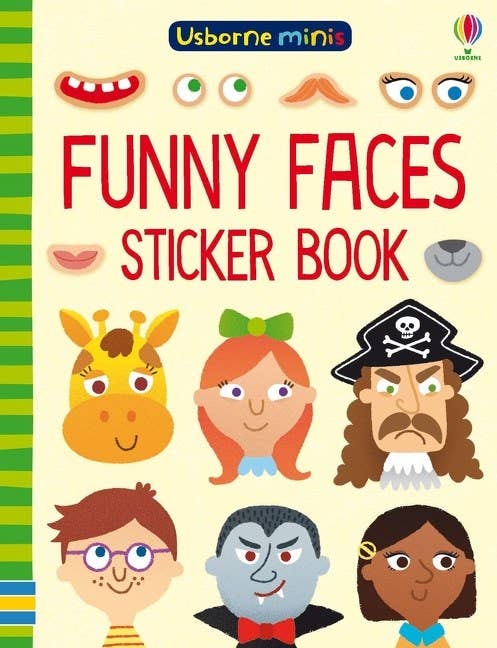 Usborne Funny Faces Sticker Book