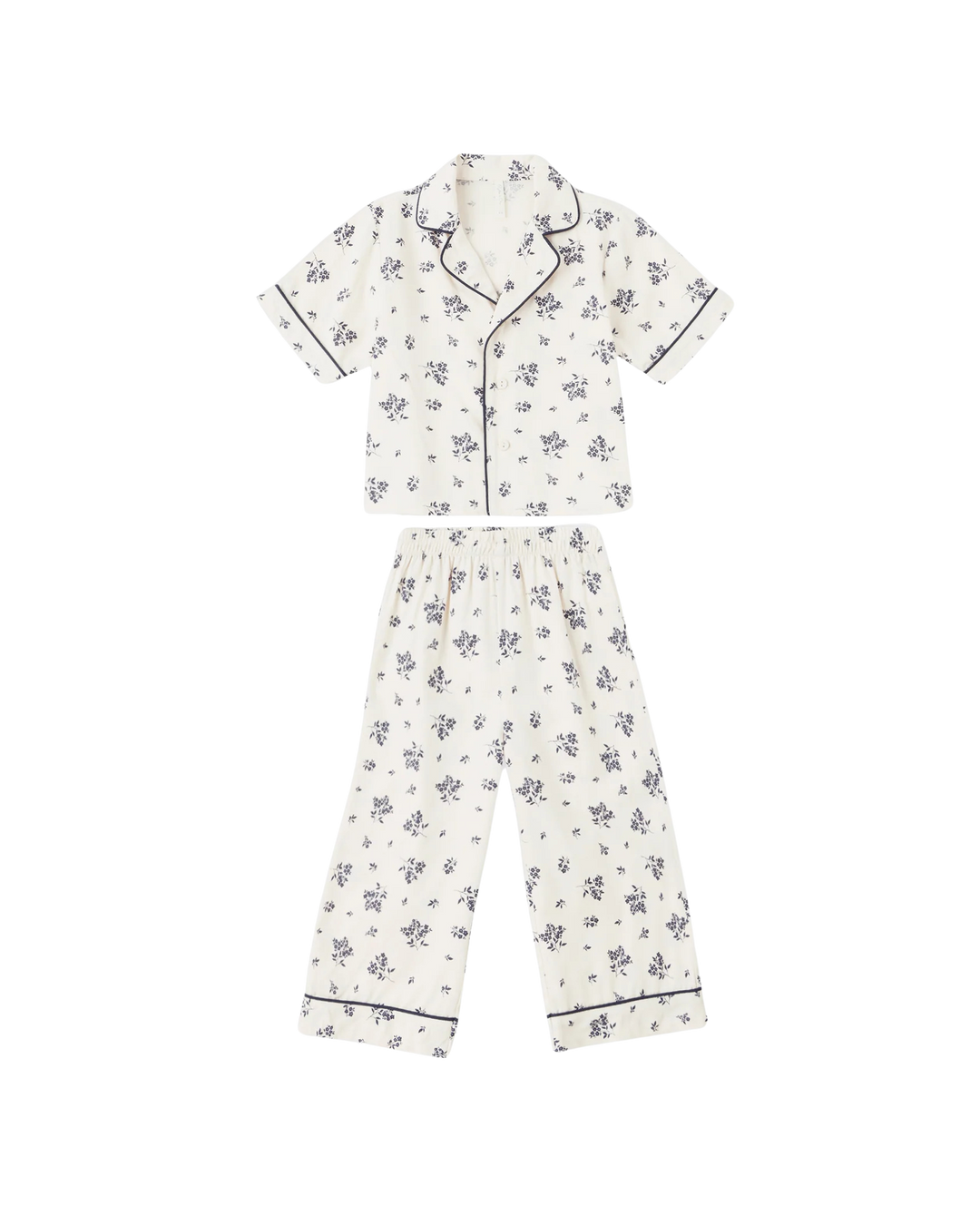 Rylee + Cru Woven Pajama Set - Blue Floral