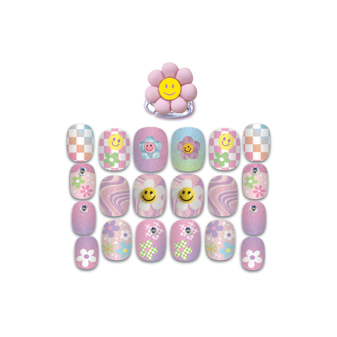 Hot Focus Pop Nail Glitz - Groovy Flower