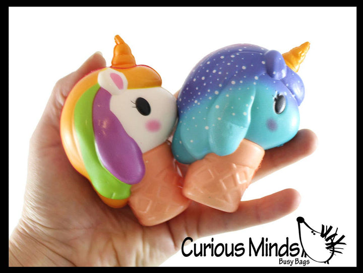 Curious Minds Toys Unicorn Ice Cream Cone Squishy