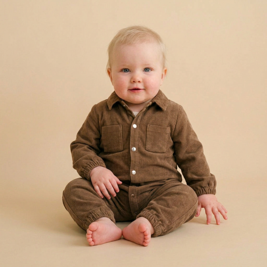 Makemake Organics Corduroy Jumpsuit - Brown