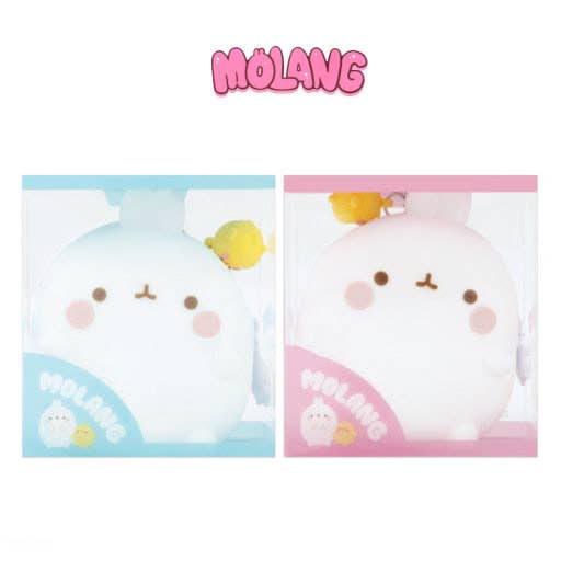 Molang Silicone Zipper Pouch – Soft Coin Purse with Charm