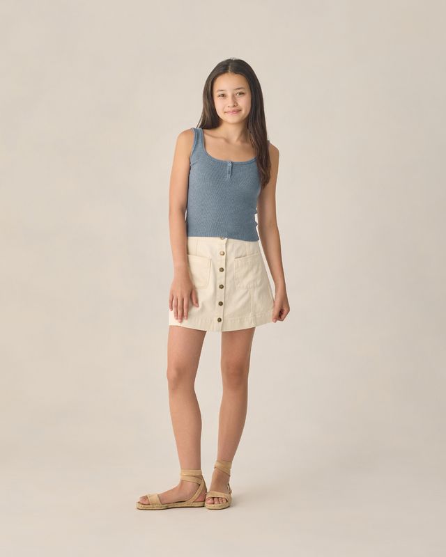 Rylee + Cru Teen Denver Mini Skirt - Natural