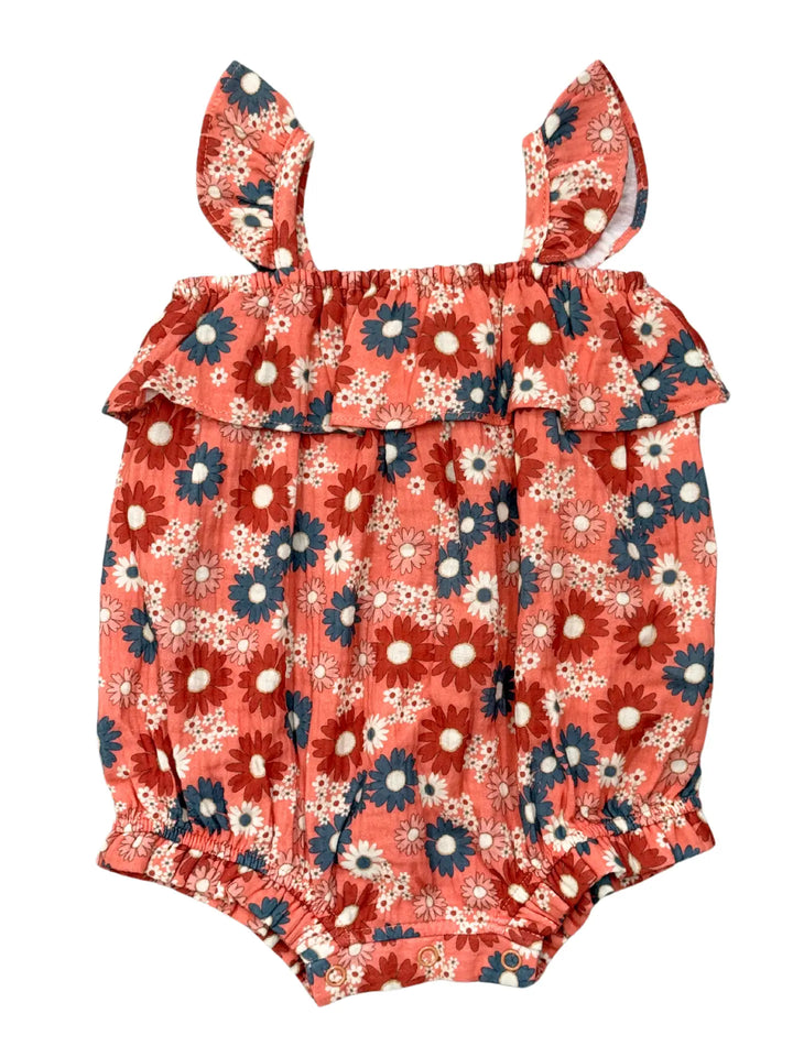 Babysprouts Gauze Bubble Romper - Zoey Daisy
