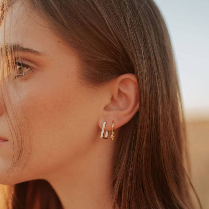 Mauve Jewelry Co. Lightning Hoops