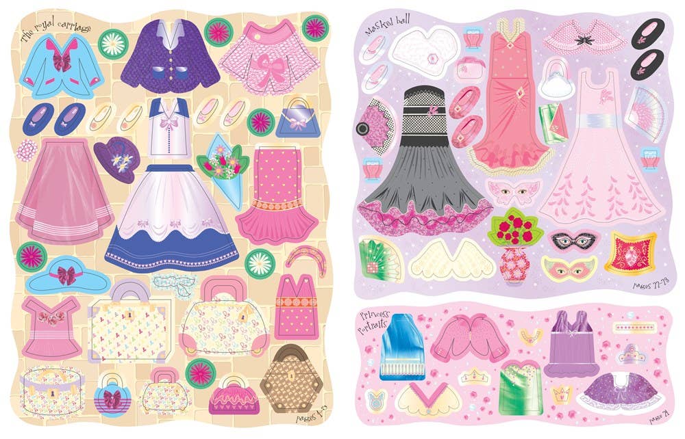 Usborne Sticker Dolly Dressing Princesses