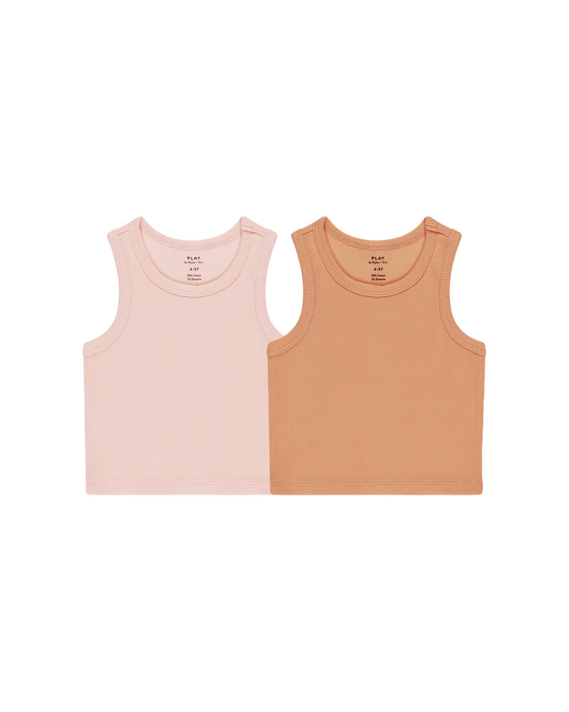 Play x Play Ribbed Tank Top - Pink, Grapefruit