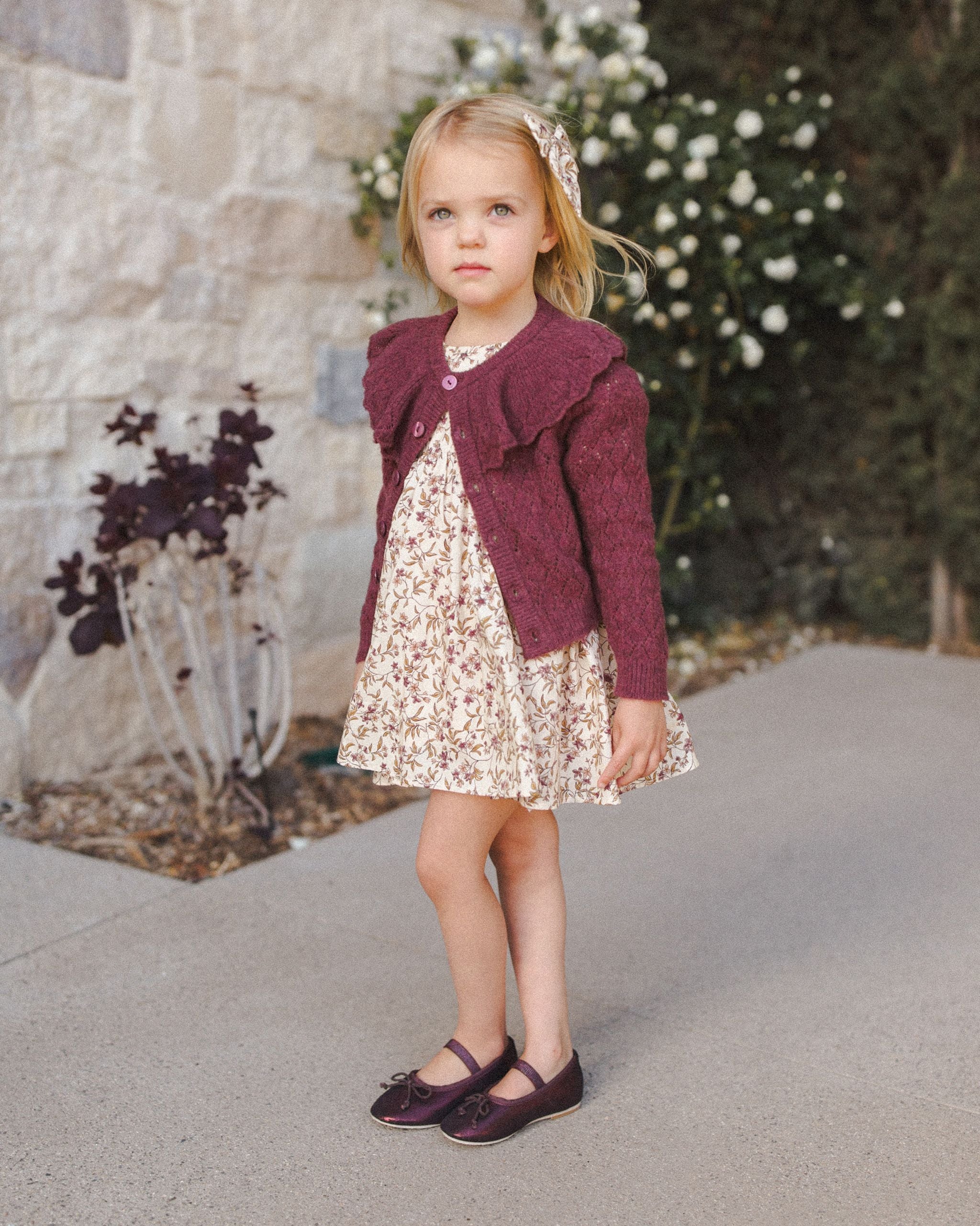 Noralee Luna Dress - Fig Floral – Hopscotch Kids