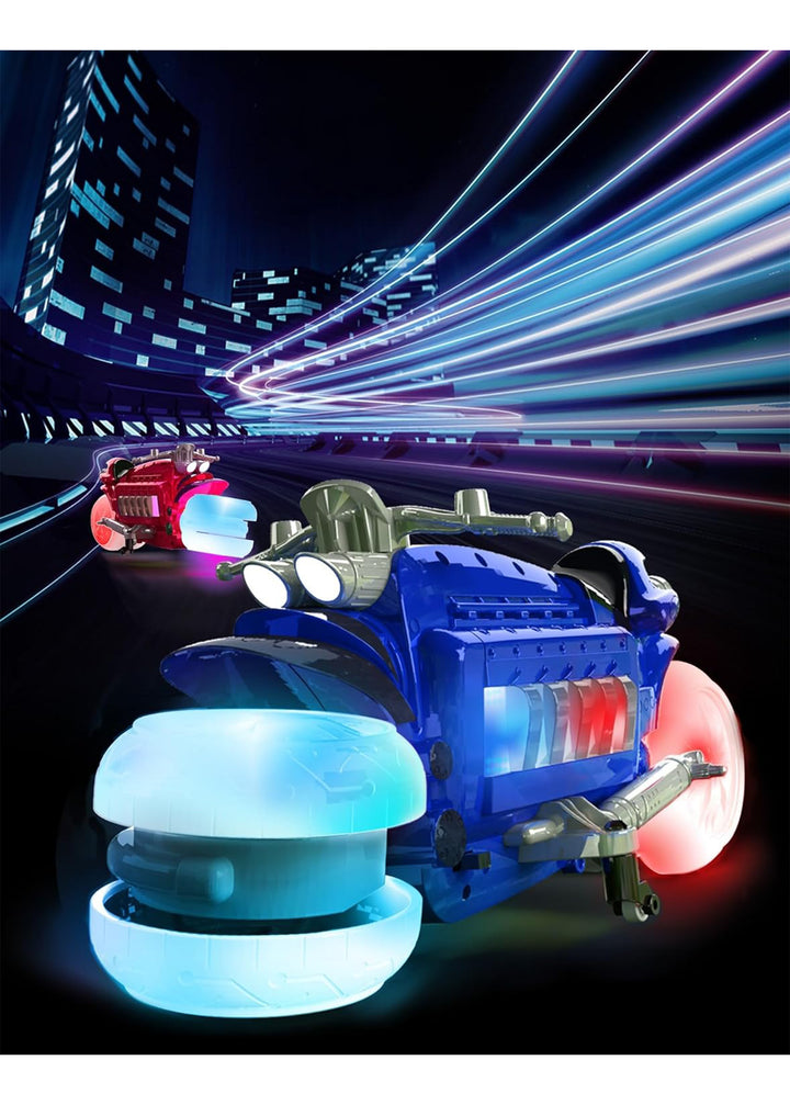 Mindscope HoverCycle Radio Control Stunt Action LED Vehicle