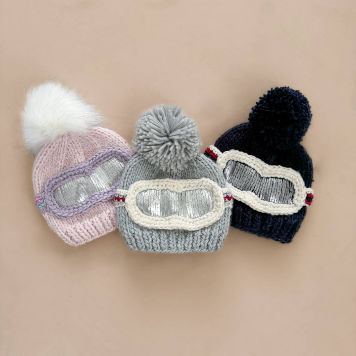 The Blueberry Hill Ski Goggles Beanie - Navy
