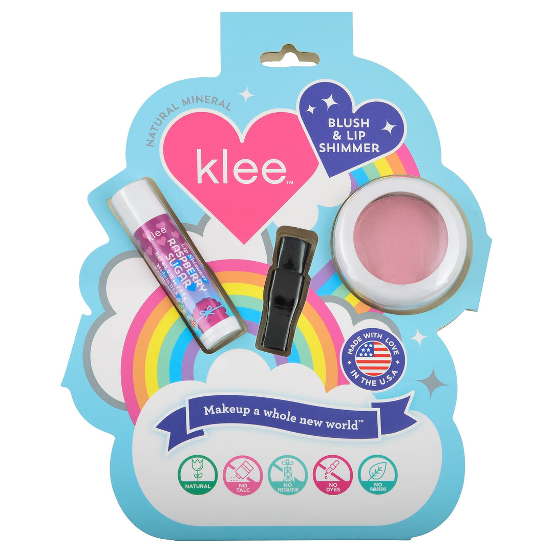 Klee Kids Cotton Candy Whisper - Blush and Lip Shimmer Set