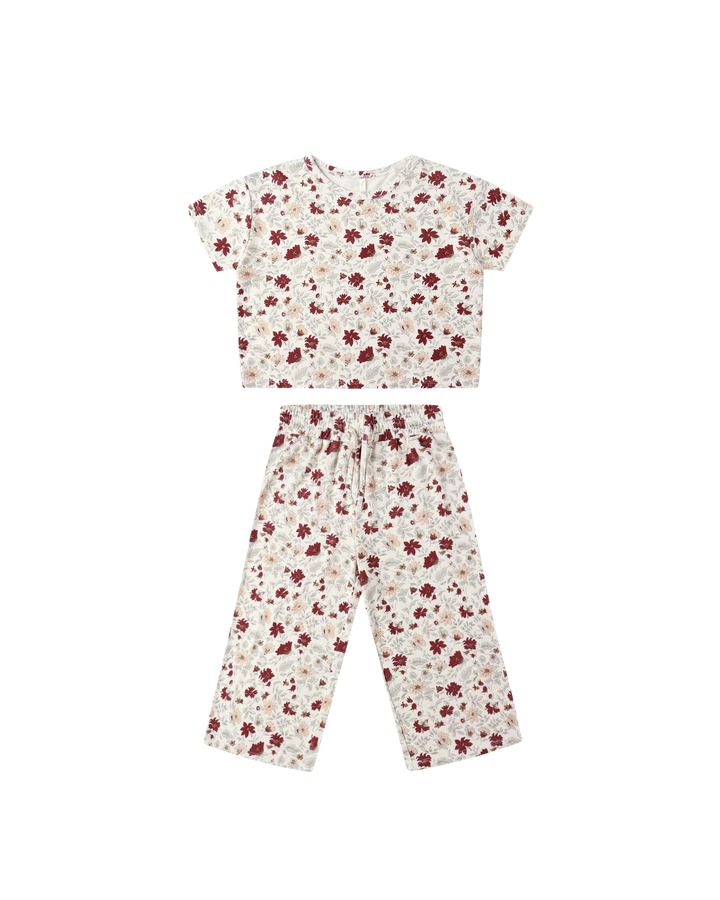 Rylee + Cru Ruthie Set - Holiday Floral