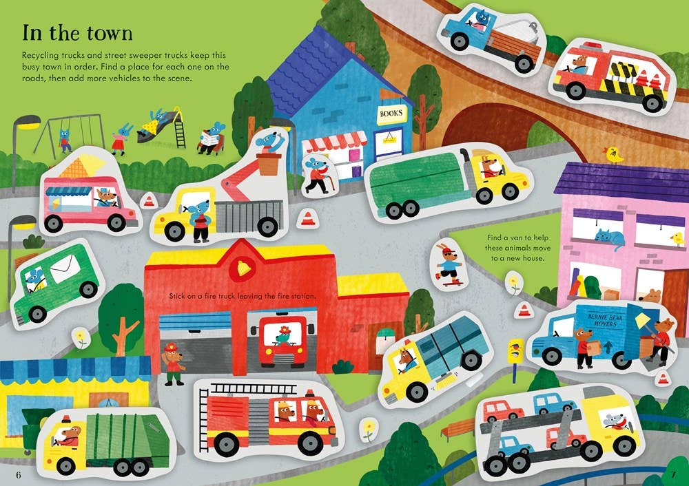 Usborne Little First Stickers Tractors And Trucks