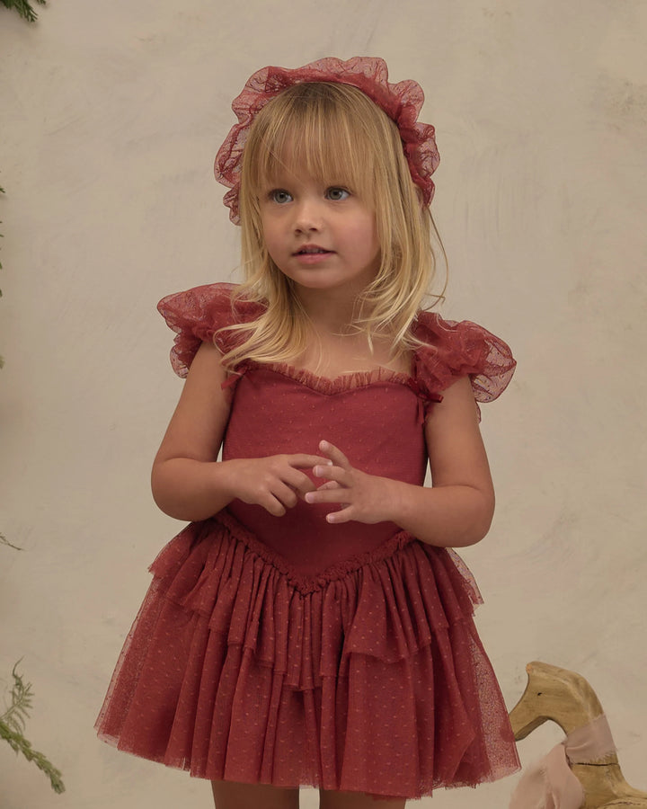 Noralee Gathered Headband - Ruby