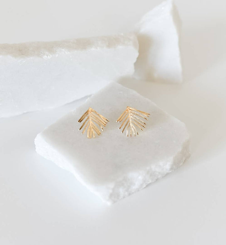 Bella Rey Ada 18k Gold Plated Stud Earrings