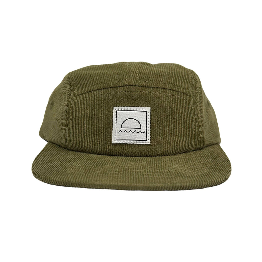 Hey August Corduroy Five-Panel Hat - Moss