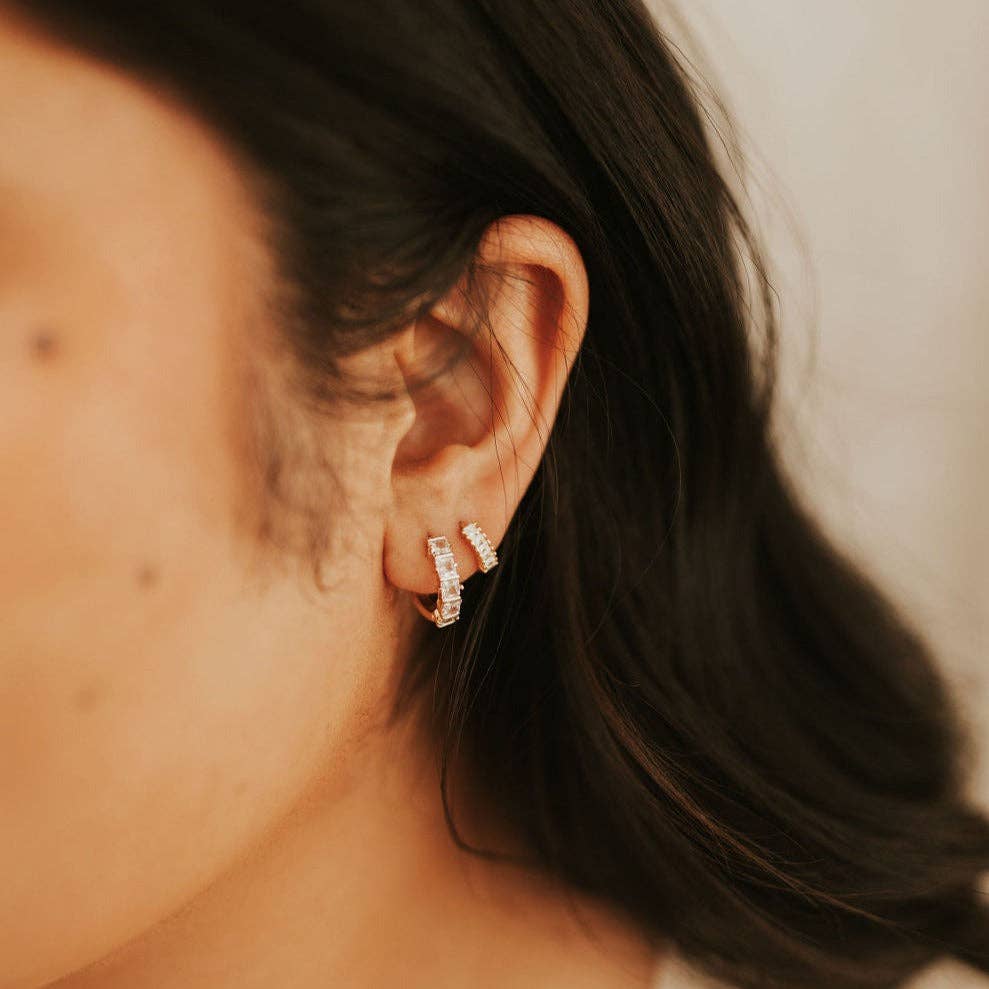Mauve Jewelry Co Ivy Diamond Hoops