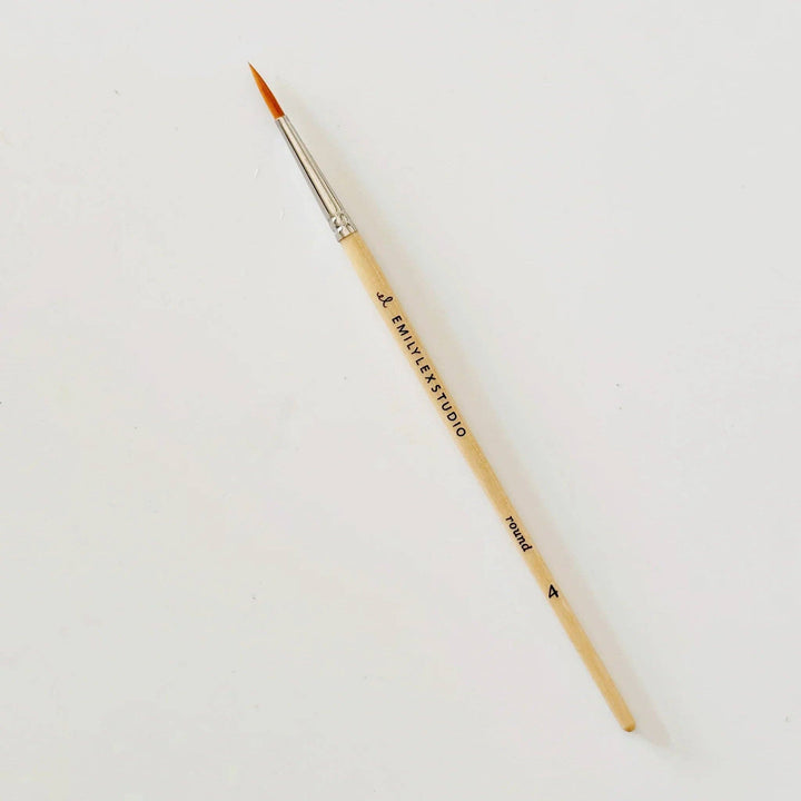 Emily Lex Studio Watercolor Paintbrush Set - Five Wood Brushes