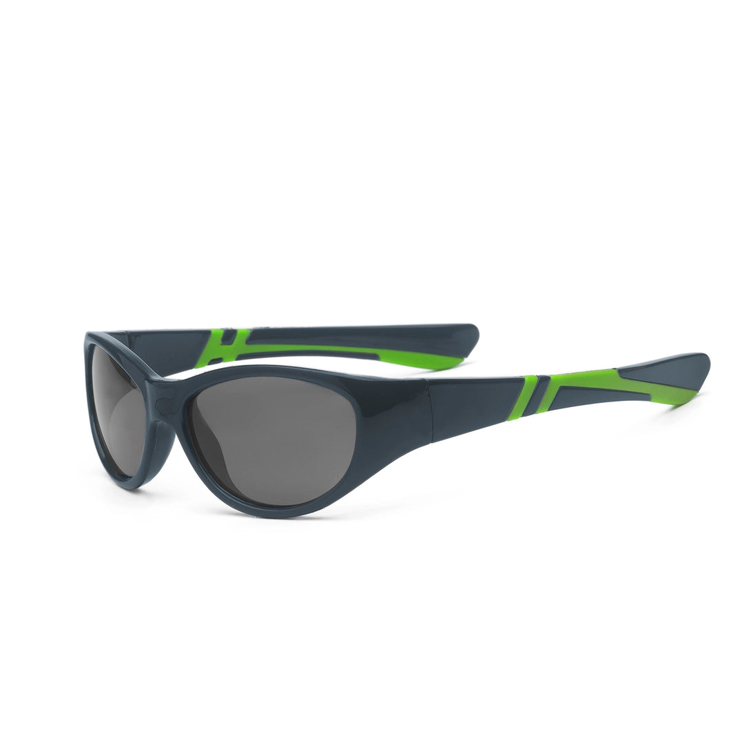 Real Shades Discover Flexible Frame Sunglasses - Graphite/Lime