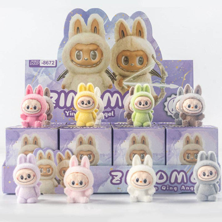 Little Trendy Flocking Cute Monster Ornaments Gift