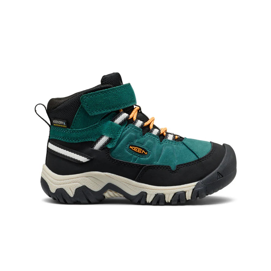 Keen Targhee IV Waterproof Hiking Boot - Mediterranea/Flame Orange