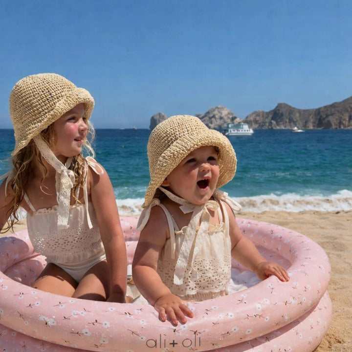 Ali+Oli Two-Ring Inflatable Kiddie Pool - Peony