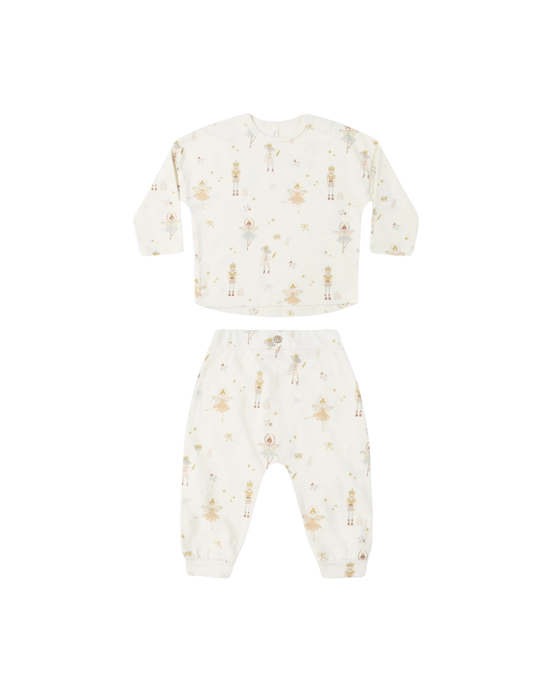 Rylee + Cru Long Sleeve Tee + Pant Set - Nutcracker