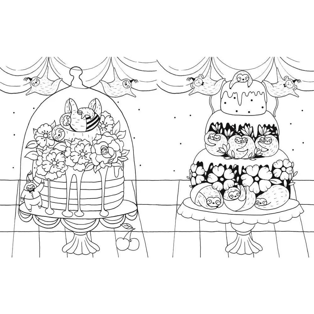 A Million Sloths Coloring Book