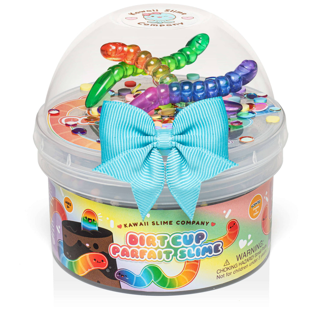 Kawaii Slime Dirt Cup Parfait Crunchy Signature Dome Slime
