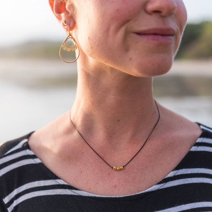 Bronwen Crescent Moon Post Earrings