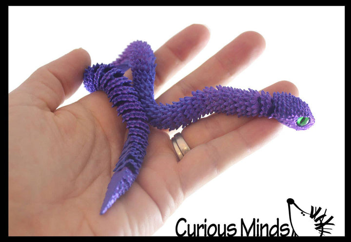 Curious Minds Toys 3D Printed Large 12" Snake Wiggle Articulated Jointed Motion
