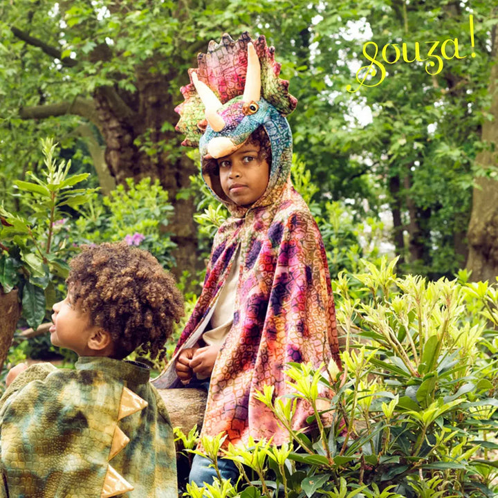 Souza Triceratops Dragon Costume Cape - 4–7 yrs