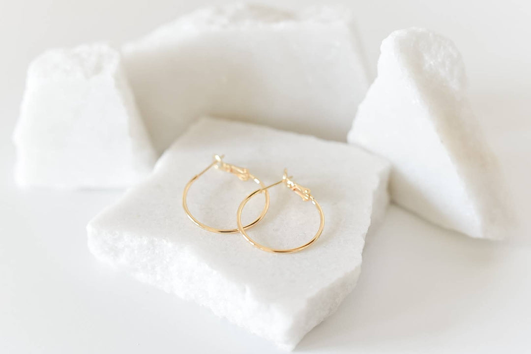Bella Rey 18k Gold Plated Hoops Earrings