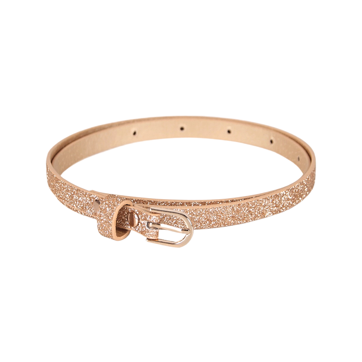 Peppercorn Kids Ultra Skinny Glitter Belt - Gold