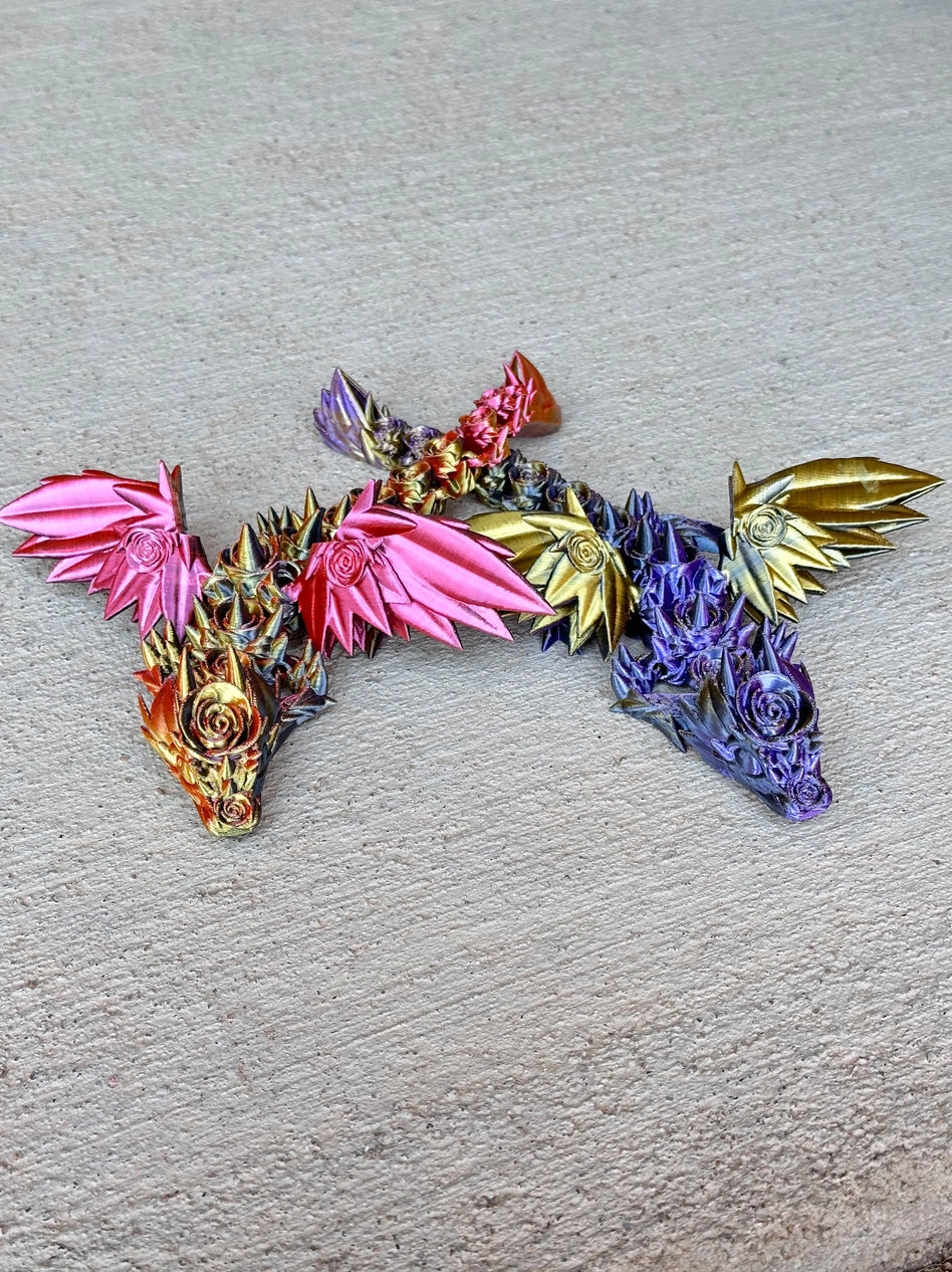 LNZ Custom Design Rose Wing Dragon