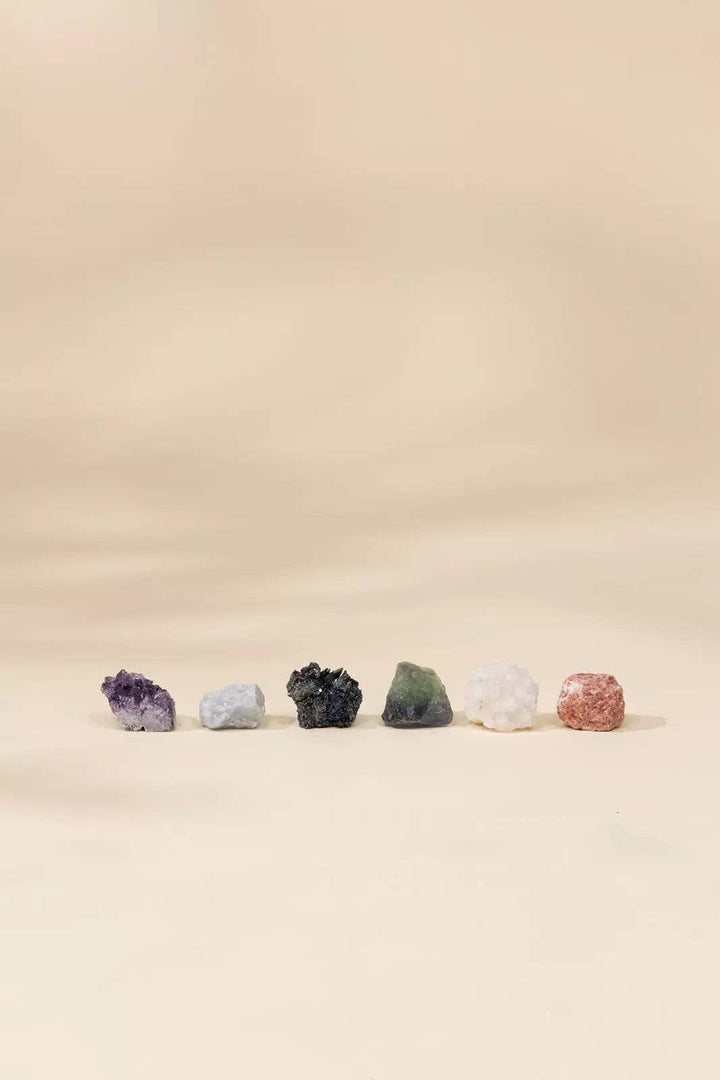 Coco Village Set of 6 collectible Minerals - Mystic Pebbles