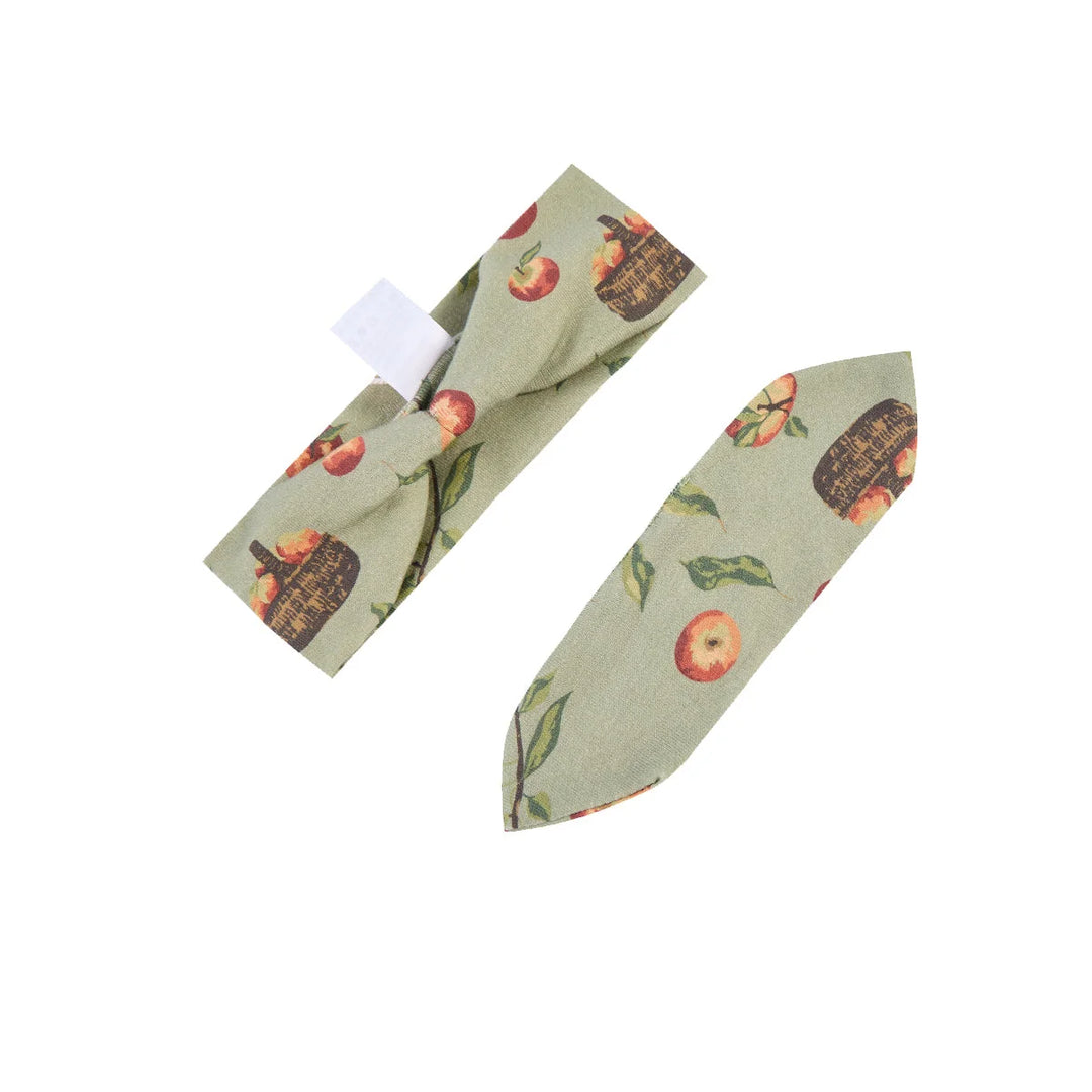 Milkbarn Organic Cotton Knotted Headband - Apple Orchard