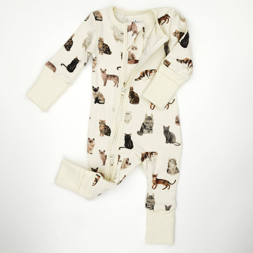 Earthy Organic Cotton Baby Pajamas - Felix