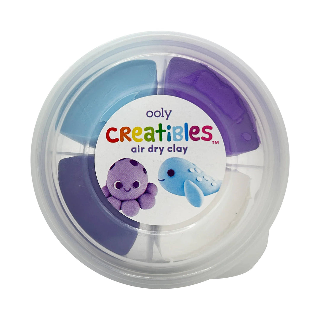 Ooly Creatibles Air Dry Clay BFFs Kit - Ocean Pals (Set of 4 Colors)