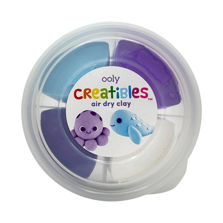 Ooly Creatibles Air Dry Clay BFFs Kit - Ocean Pals (Set of 4 Colors)