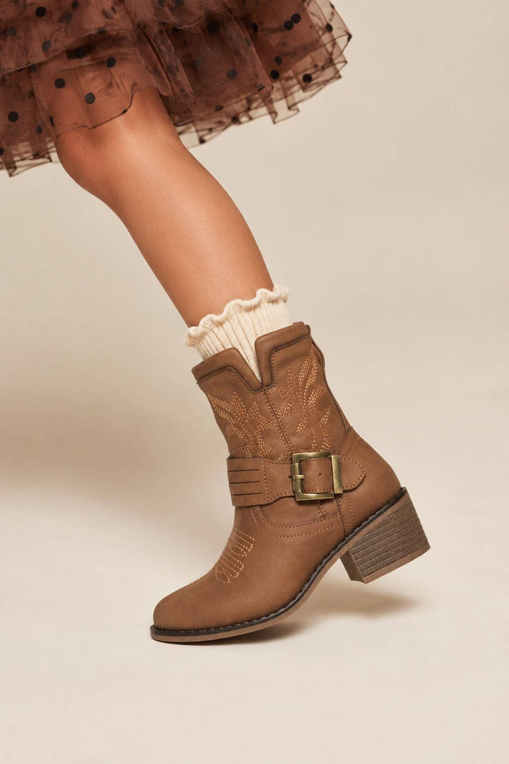 Pierre Dumas Kids Trailblazer Buckle Western Boot