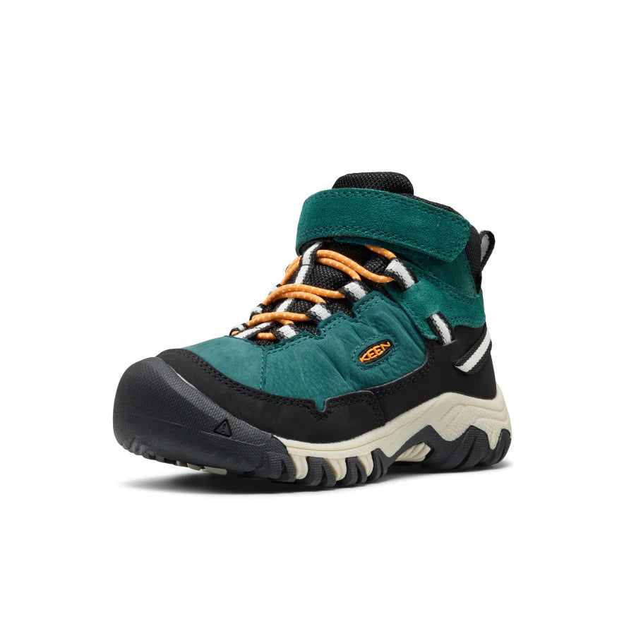Keen Targhee IV Waterproof Hiking Boot - Mediterranea/Flame Orange
