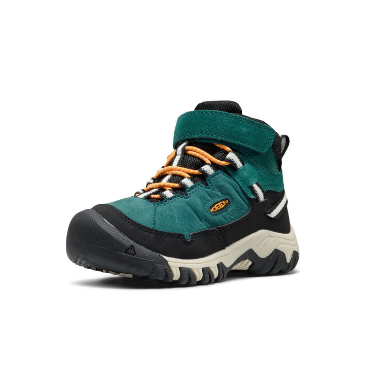 Keen Targhee IV Waterproof Hiking Boot - Mediterranea/Flame Orange