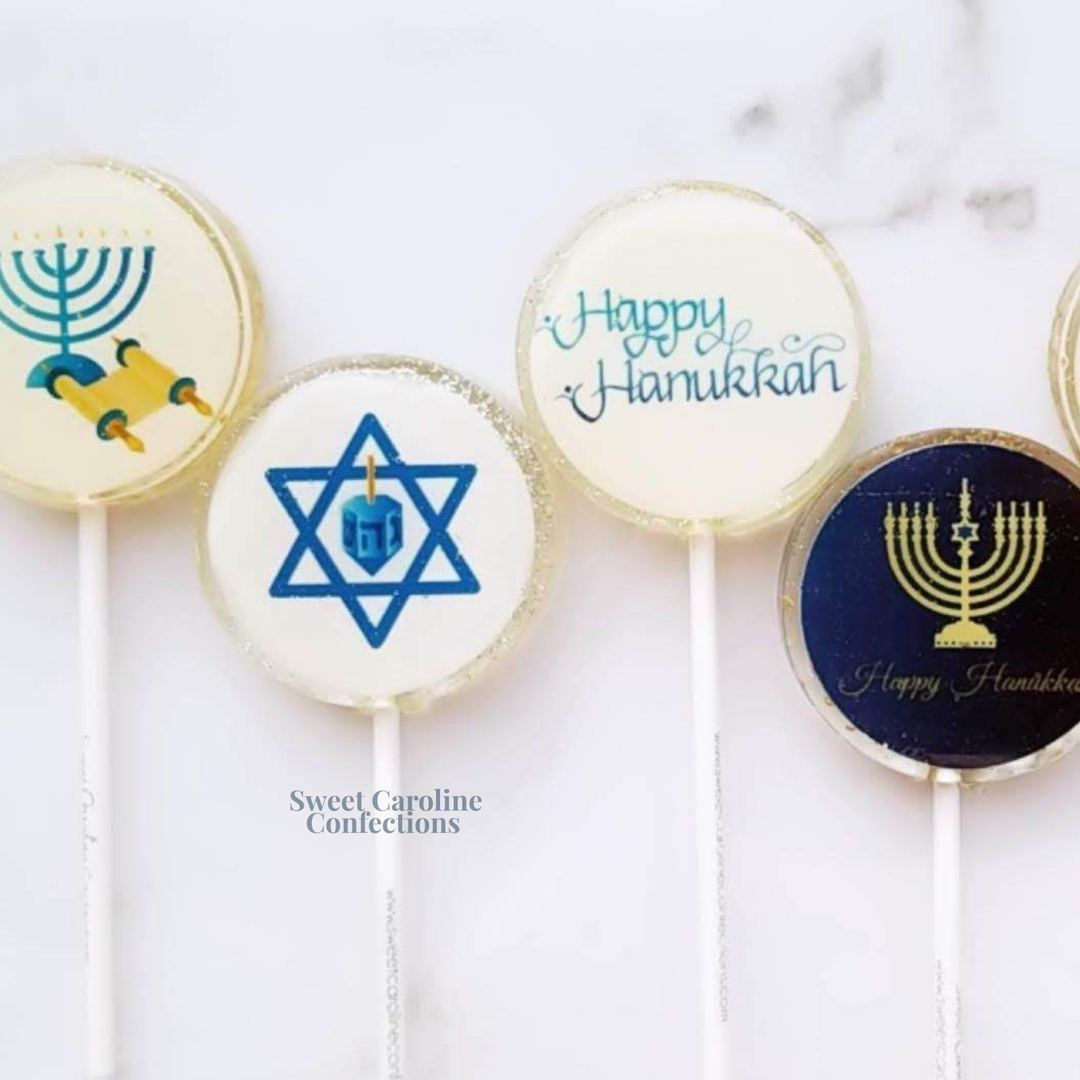 Sweet Caroline Hanukkah Lollipops - Marshmallow Flavor