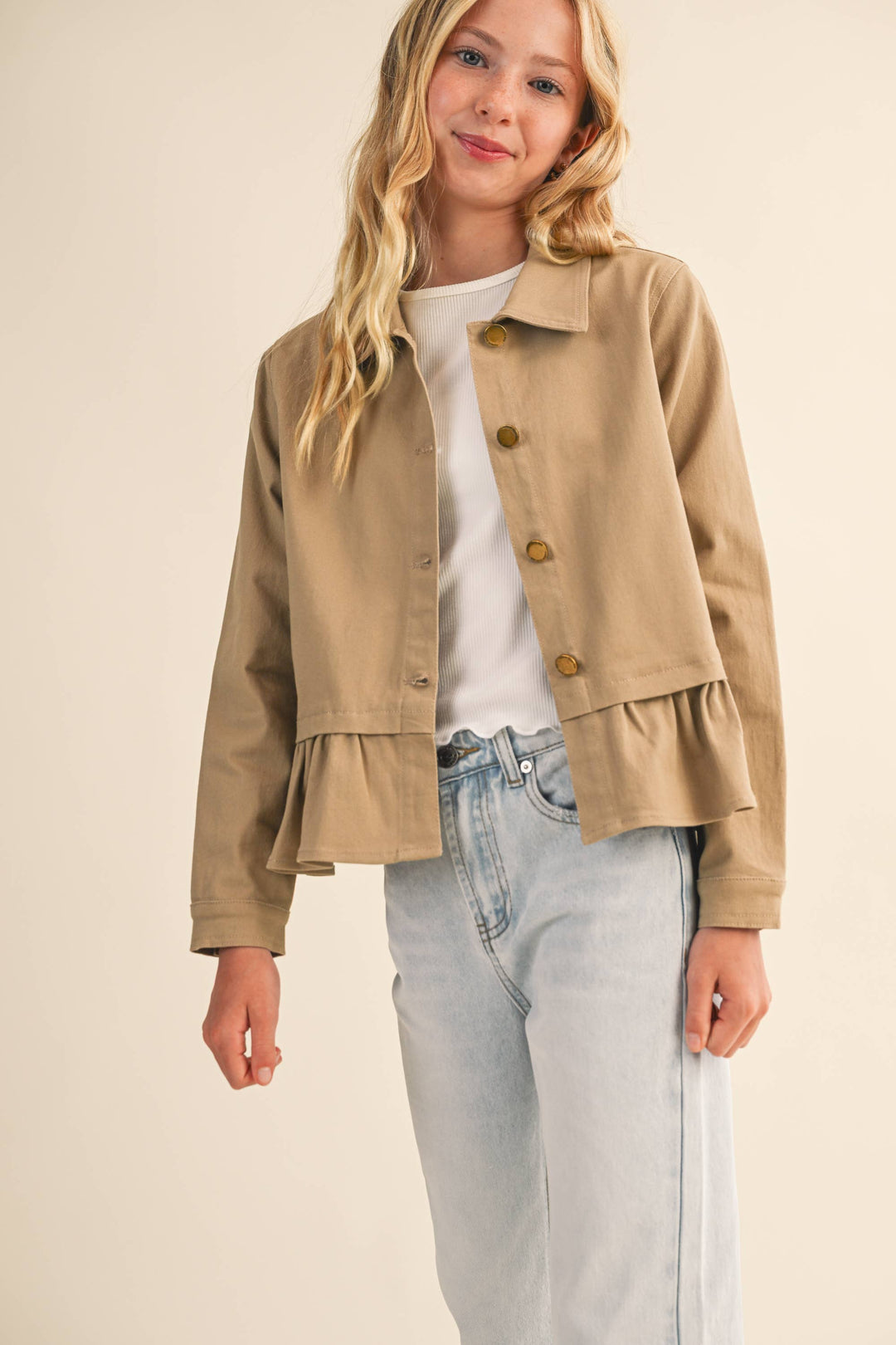 Heart And Arrow Cropped Field Jacket